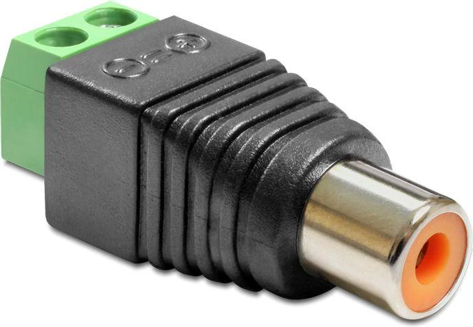 RCA į gnybtų bloką adapteris su 2 kontaktais