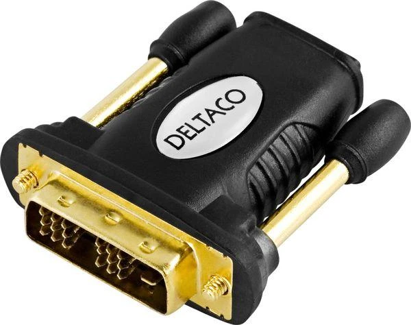 DVI-D į HDMI adapteris su auksinėmis jungtimis