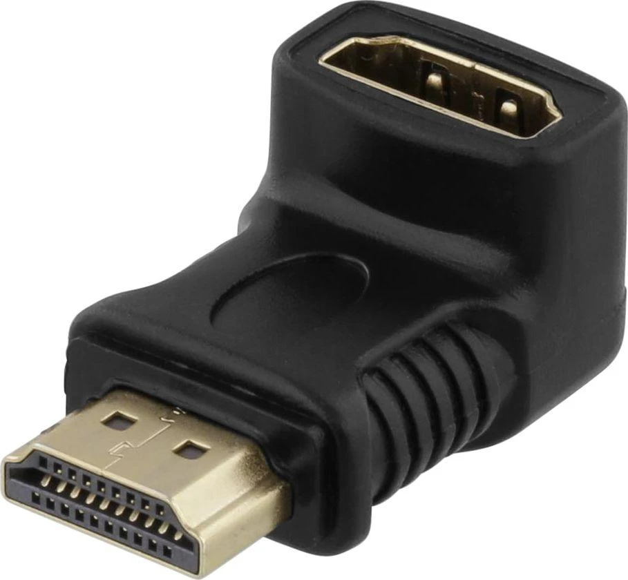 Kampinis HDMI adapteris 90 laipsnių jungtis