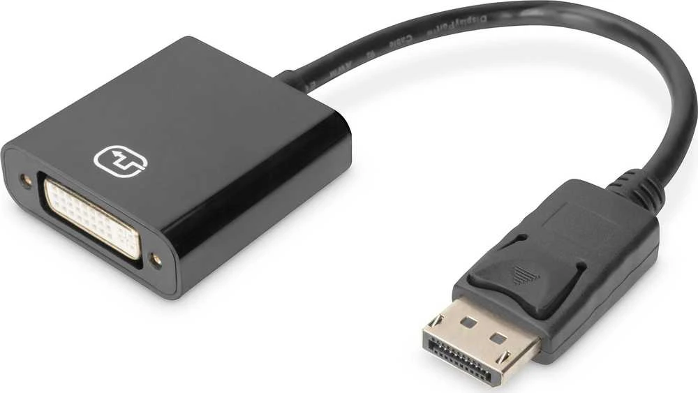 Adapteris AV Digitus Adap Activ DP to DVI juodas