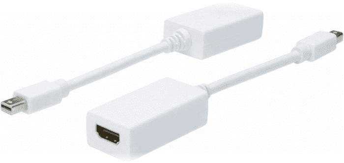 Mini DP – HDMI adapterių pora