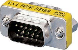 Adapteris AV Equip D-Sub (VGA) - D-Sub (VGA) geltona (124320)