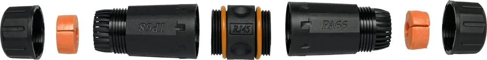Adapteris AV Equip Equip 221162 zmieniacz płci / kabli RJ-45 Juodas, Oranžinė