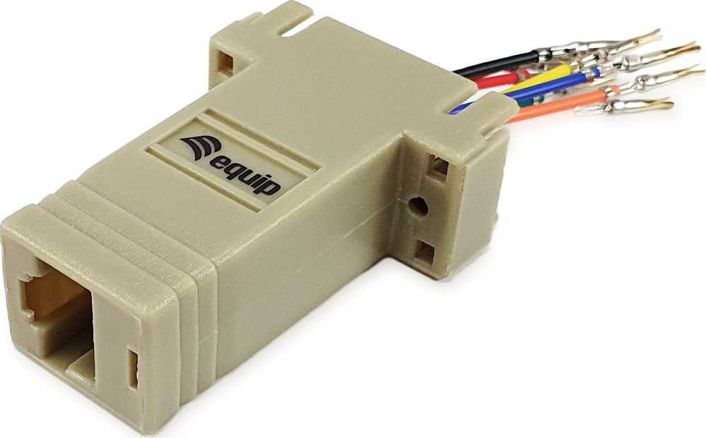Adapteris AV Equip Equip Adapteris DB9 -> RJ45 Adapteris Bu/Bu TIA/EIA-561