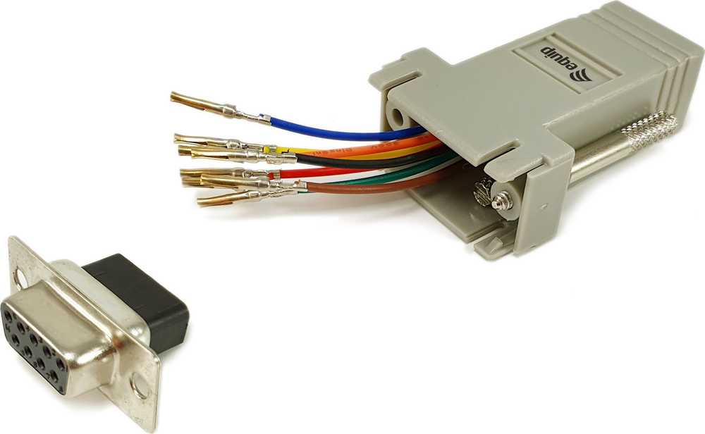 Adapteris AV Equip Equip Adapteris DB9 -> RJ45 Adapteris Bu/Bu TIA/EIA-561