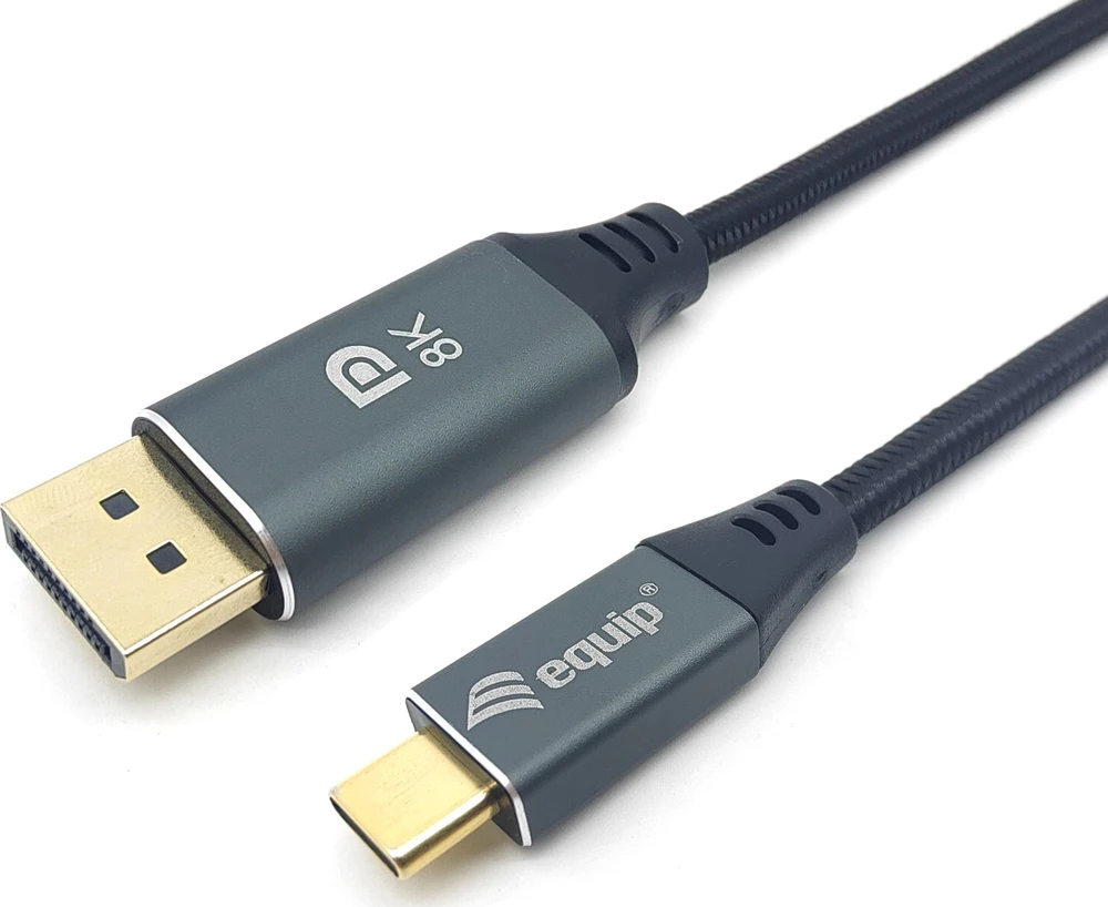 Equip Adapteris AV įranga Įranga Adapteris USB-C -> DisplayPort 8K60Hz 2,00m sw