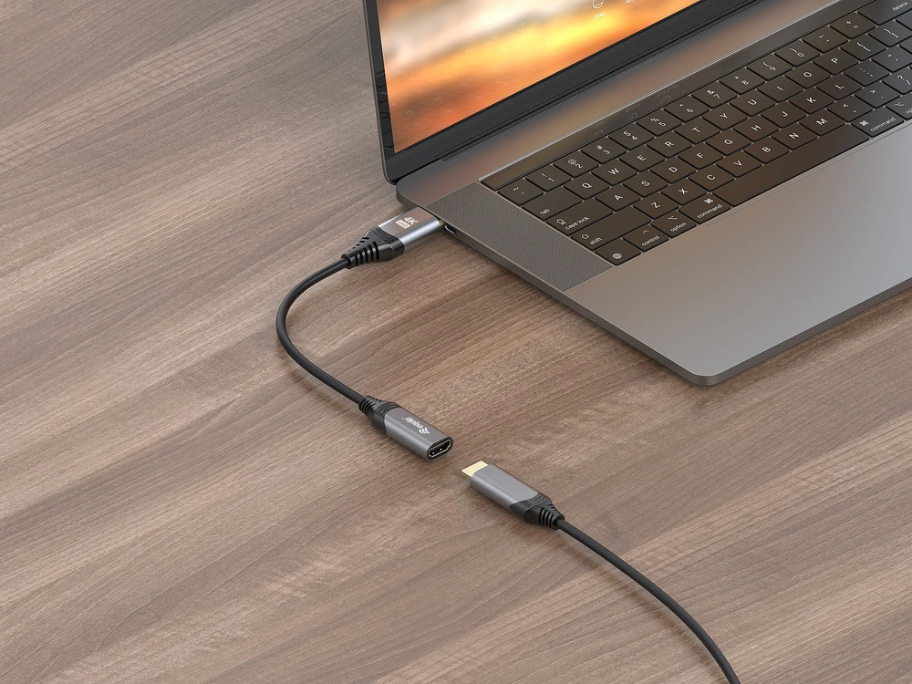 Adapteris AV Equip Equip Displayport->HDMI Adapteris 1.2 St/Bu 4K/60Hz grau
