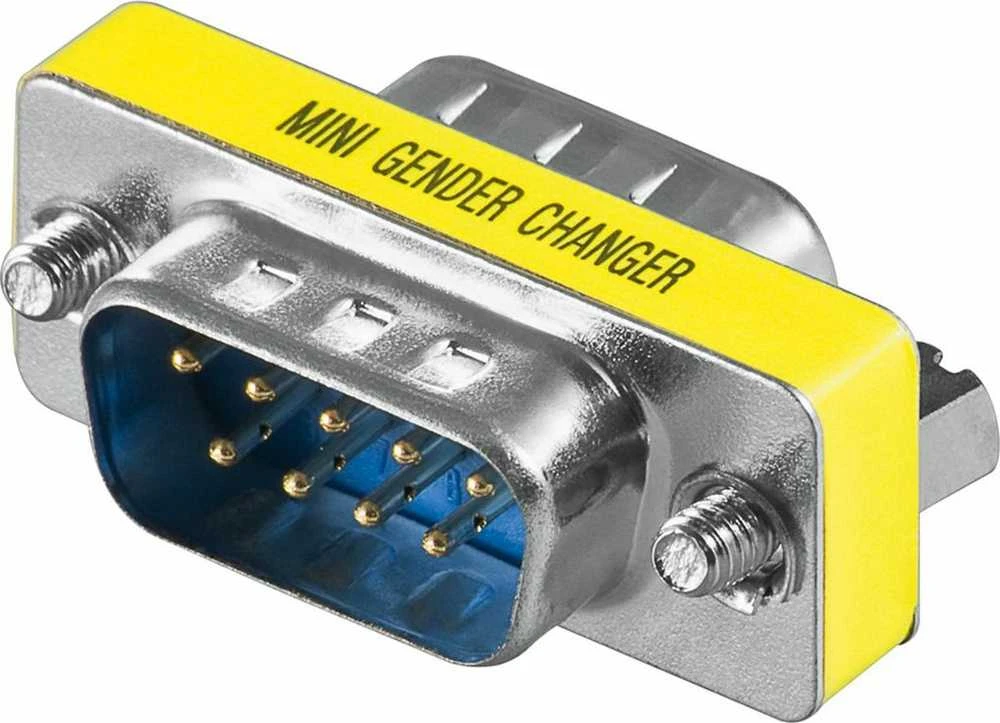 DB9 adapteris vyrų-vyrų 9 kontaktų