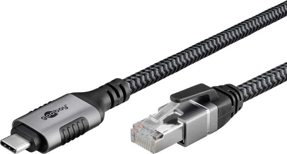 „Goobay“ USB C tipo 3.1 tinklo kabelis - RJ45 FTP cat.6 - 1.5 m
