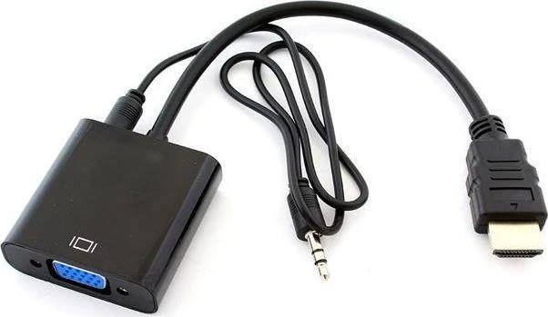 92-129# Oem HDMI į VGA + garso keitiklis HD31A su laidu