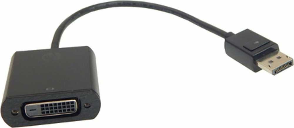 Adapteris AV HP 752660-001 adapter kablowy DVI DisplayPort Juodas