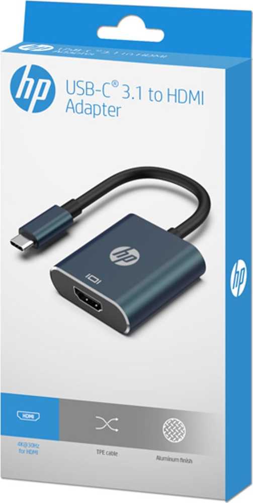 HP Video adapter, DHC-CT202, USB C (M) - HDMI F, juoda, Hewlett-Packard