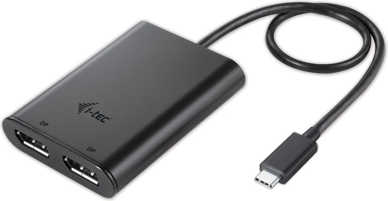 I-TEC USB C prie Dual DisplayPort Video Adapteris 2x DisplayPort 4K Ultra HD suderinamas su Thunderbolt 3