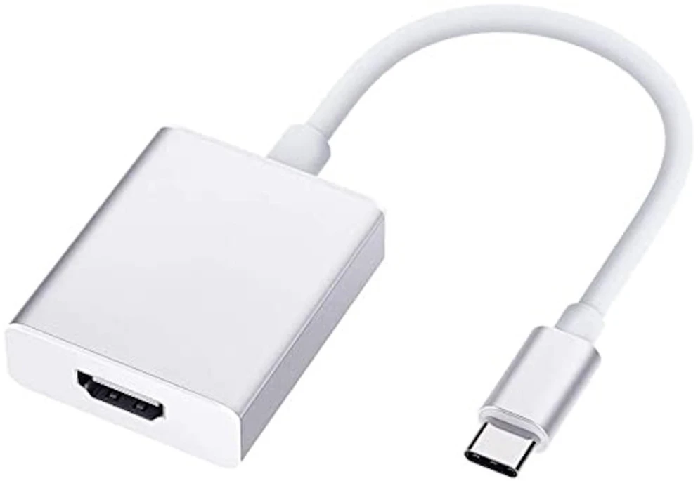 iLike HD2 USB-C Spraudnis uz HDMI 4K Ligzdas Audio un Video Kabelis Adapteris 10cm - Konvertors Balts (OEM)
