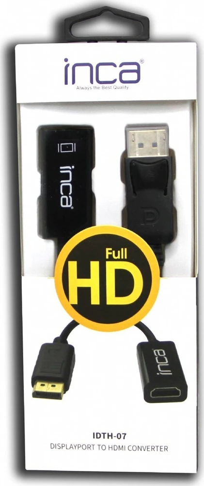 Inca IDTH-07 DisplayPort į HDMI adapteris pakuotėje