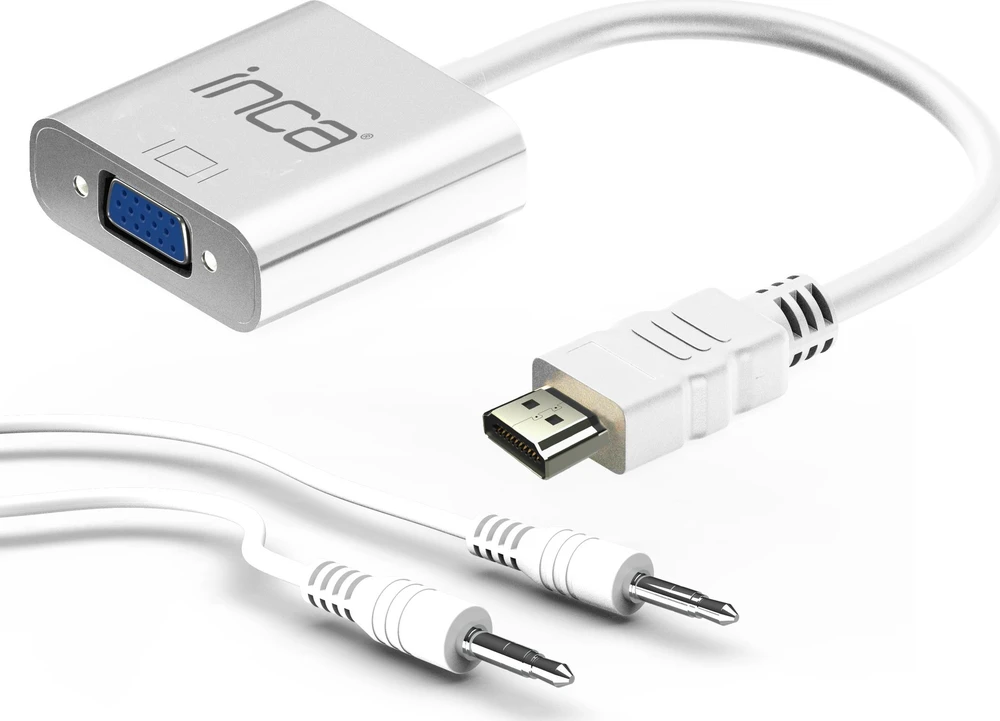 Nezatříděno Adapteris AV Inca INCA Adapteris IHTVJ-7 HDMI > VGA St. + USB garsas 1080p