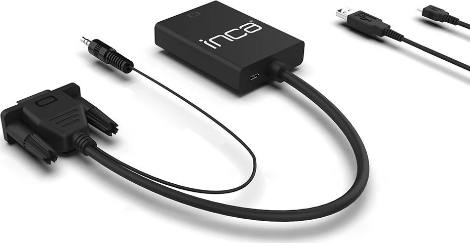 Nezatříděno Adapteris AV Inca INCA Adapteris IVTH-02 VGA + USB-A + Garsas > HDMI, 0,2 m mažmeninė prekyba