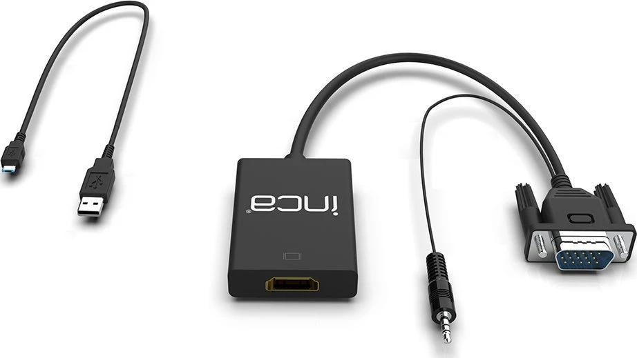 Nezatříděno Adapteris AV Inca INCA Adapteris IVTH-02 VGA + USB-A + Garsas > HDMI, 0,2 m mažmeninė prekyba