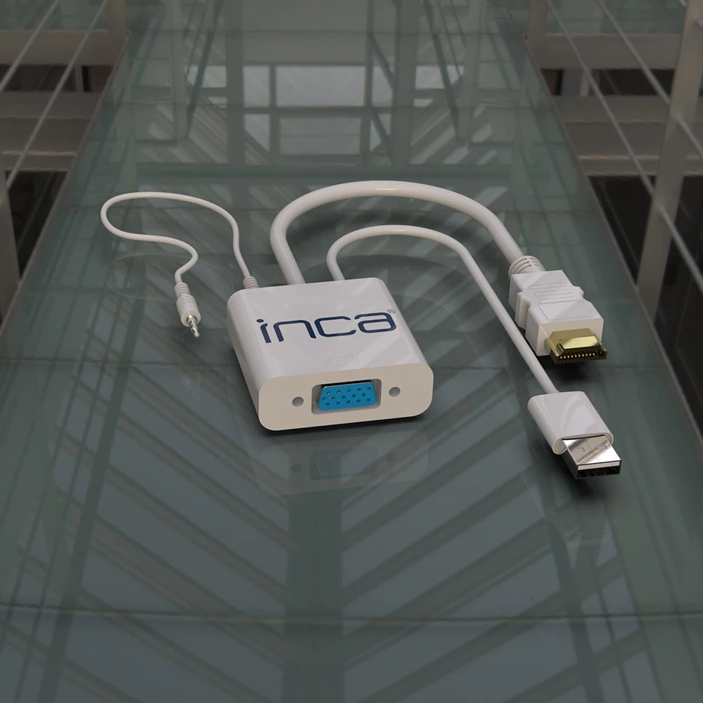 Nezatříděno Adapteris AV Inca Inca IVTH-01 išorinė USB vaizdo plokštė Baltas