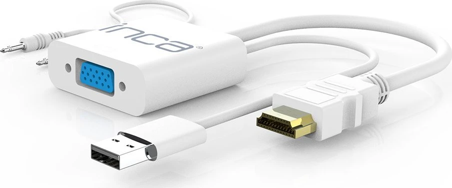 Nezatříděno Adapteris AV Inca Inca IVTH-01 išorinė USB vaizdo plokštė Baltas