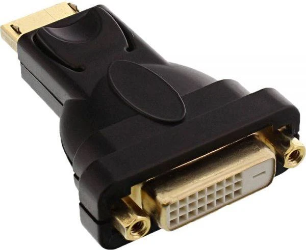 DisplayPort į DVI-D adapteris su paauksuota jungtimi