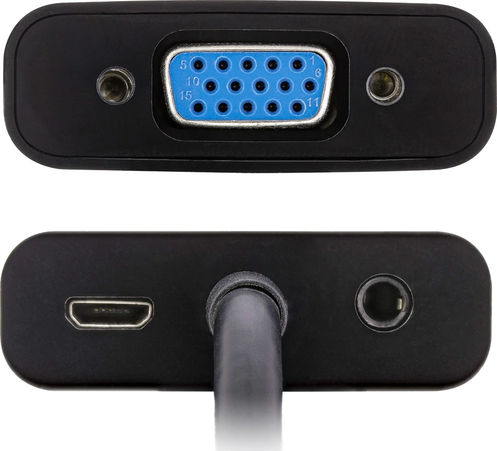 Adapteris AV InLine® konverteris HDMI į VGA su garsu