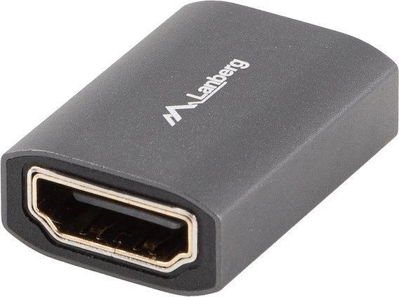 ADAPTER HDMI(F)->HDMI(F) 8K BECZKA SREBRNA ALUMINIUM LANBERG