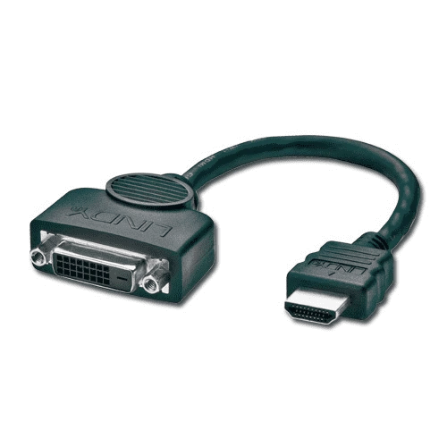 DVI-D į HDMI LINDY kabelinis adapteris
