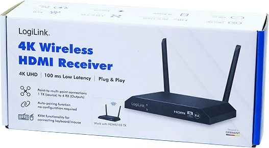 LogiLink Imtuvas, skirtas belaidžiam HDMI 4K@60Hz imtuvui HDW0103
