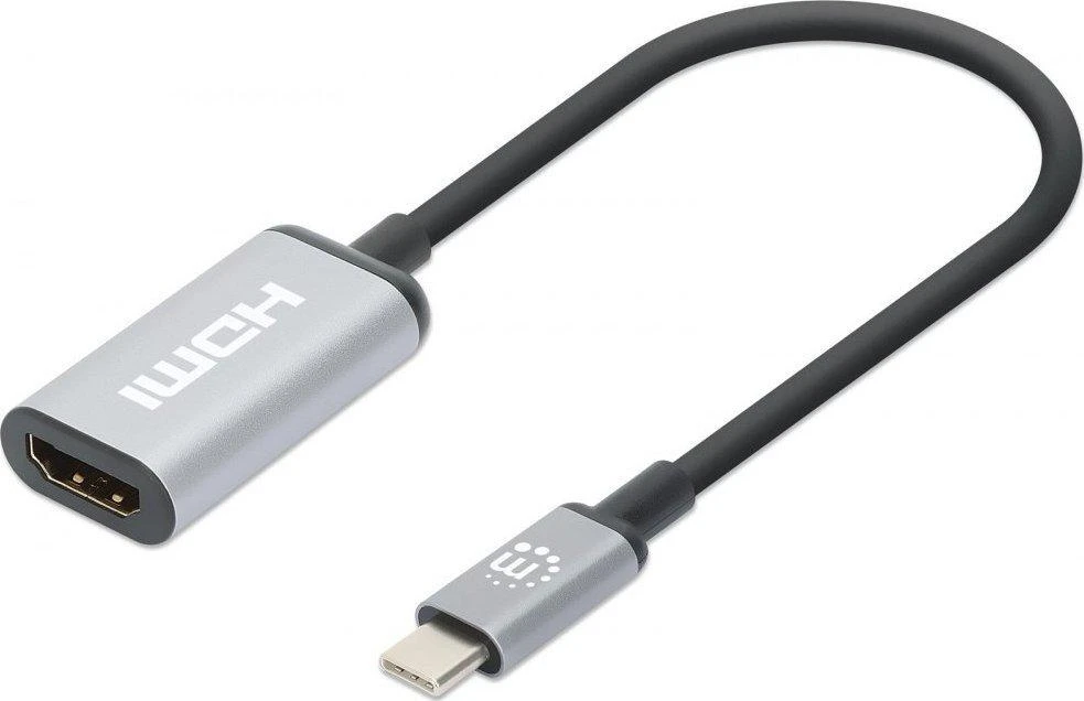 Manhattan USB-C į HDMI adapteris, sidabrinis