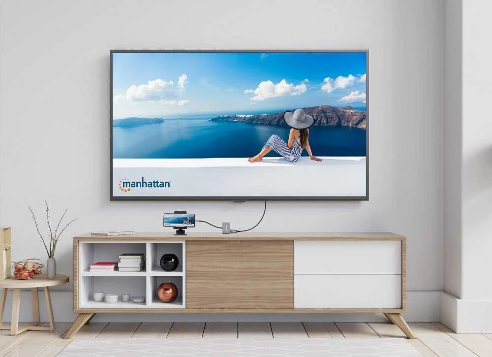 Adapteris AV Manhattan Manhattan Hub Adapteris USB-C 3.2 na 4K HDMI VGA USB-A USB-C PD 87W