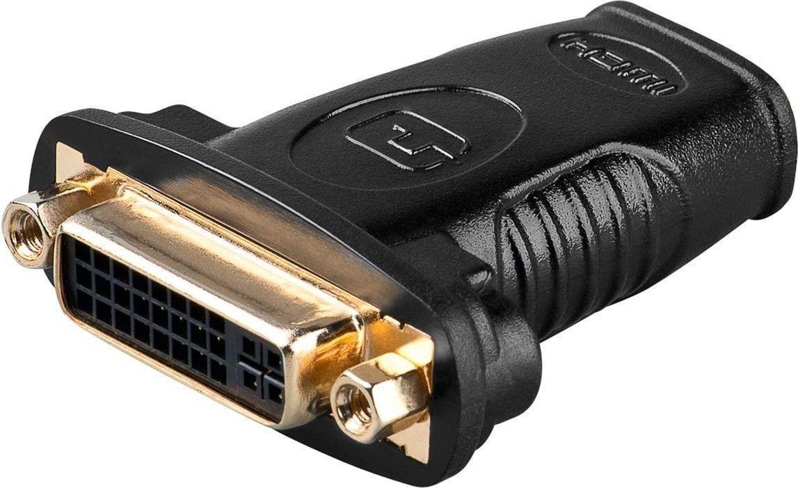 AV adapteris MicroConnect HDMI - DVI juoda (HDMIDVIFF)