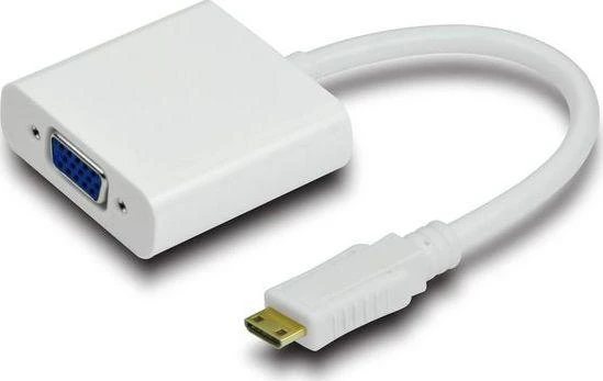 HDMI į VGA adapteris su lanksčiu laidu