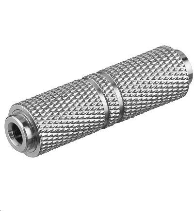 3,5 mm garso adapteris su rifliuotu metaliniu korpusu
