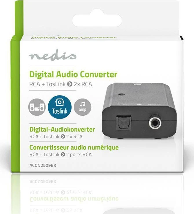 Nedis ACON2509BK -D / A keitiklis