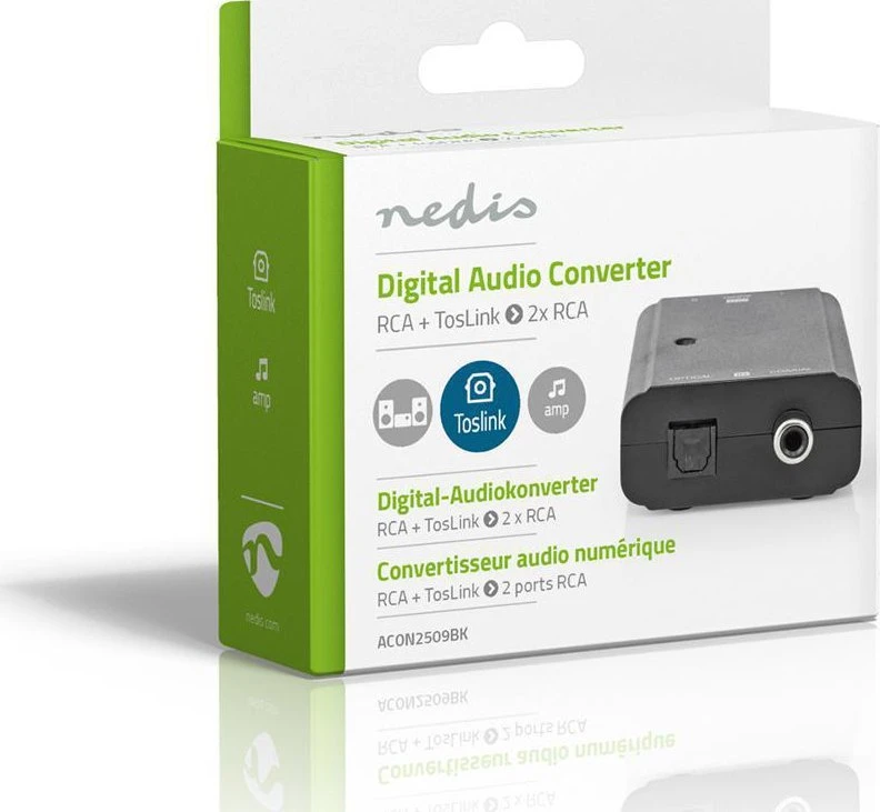 Nedis ACON2509BK -D / A keitiklis