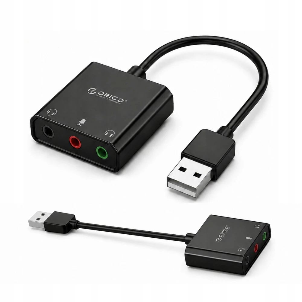Orico SKT3 USB-A išorinė garso plokštė - Juodas