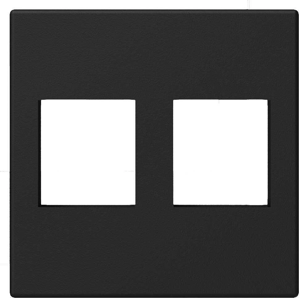Juoda Keystone jungties plokštelė 45x45mm