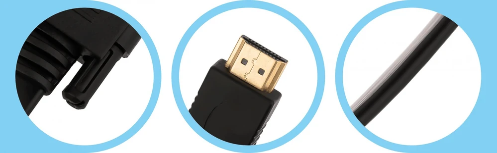 Adapteris AV Reagle HDMI na VGA 3M FULL HD D-SUB Płaski Przewód Adapteris 1080p