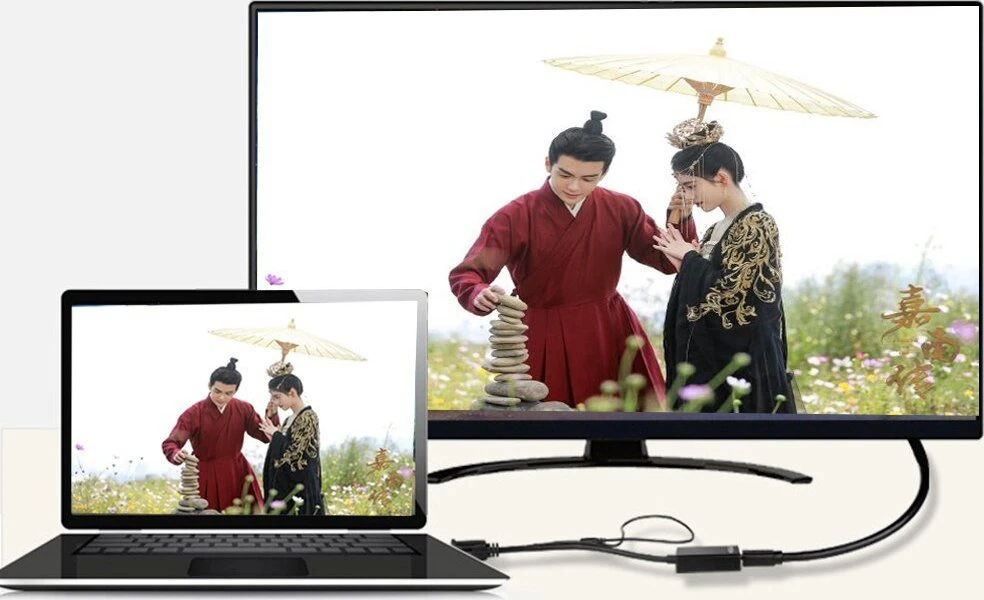 Retoo VGA+garso į HDMI signalo adapteris