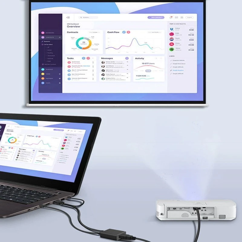 Retoo VGA+garso į HDMI signalo adapteris
