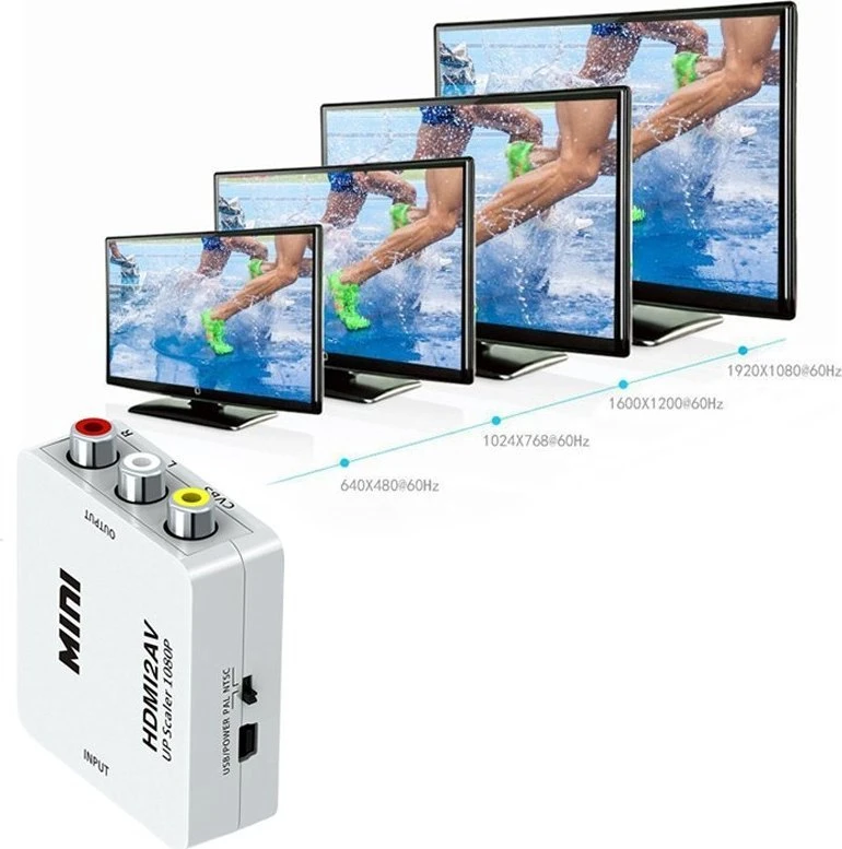 AV RCA į HDMI signalo adapteris