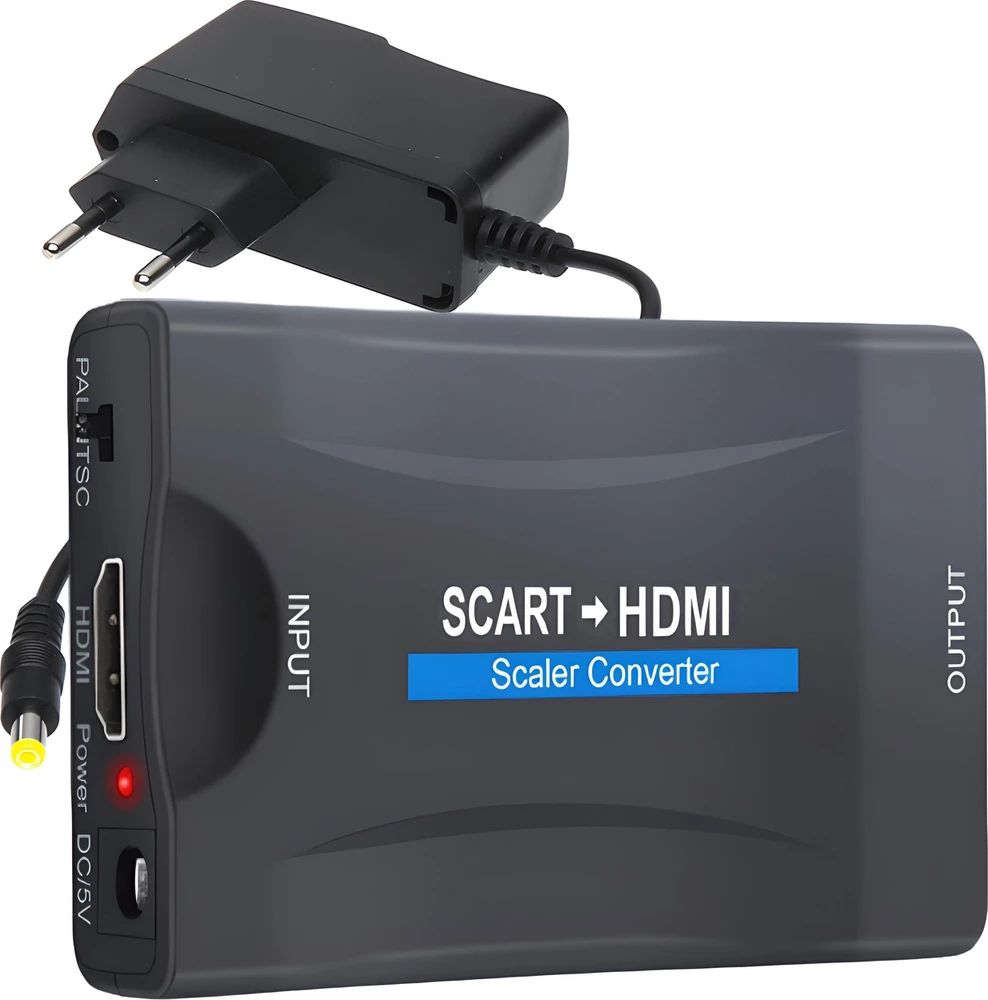 Retoo Adapterio keitiklis SCART į HDMI signalo adapteris euro jungtis AV euro fhd -e392