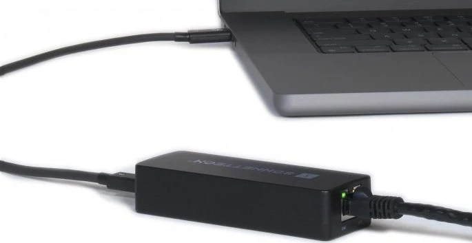Adapteris AV Sonnet Sonnet Thunderbolt AVB Gigabit Ethernet Adapteris for Macs (juodas, 50cm)