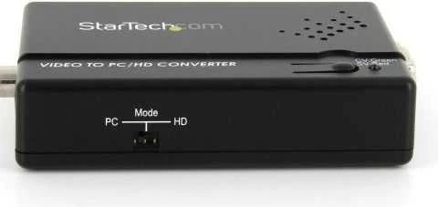 Adapteris AV StarTech Composite Video - S-Video - D-Sub (VGA) juodas (VID2VGATV2)