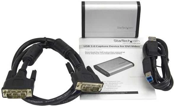 Adapteris AV StarTech DVI-I - DVI-I sidabrinė (USB32DVCAPRO)