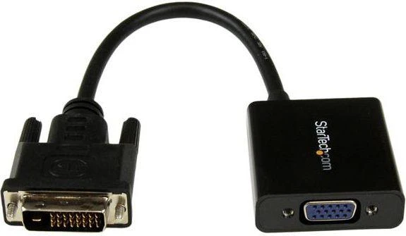 Adapteris AV StarTech Kabelis StarTech DVI - D-Sub 0.25m Juodas (DVI2VGAE)