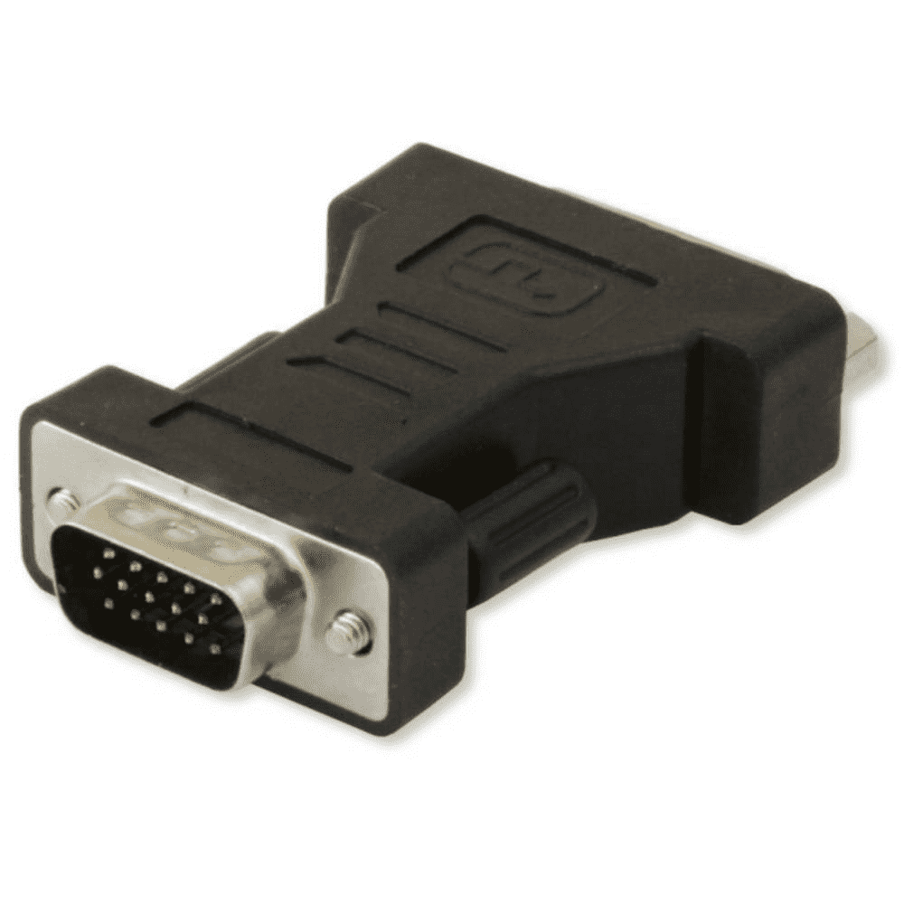Techly DVI - VGA F/M DVI-I Pilka