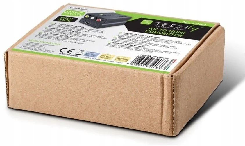 „AV Techly Manhattan 622083 AV į HDMI konverteris – IDATA SPDIF 71 – juodas“