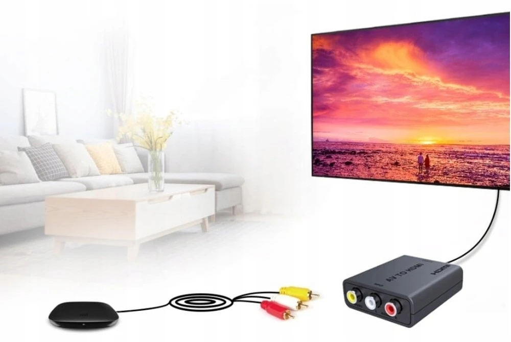 „AV Techly Manhattan 622083 AV į HDMI konverteris – IDATA SPDIF 71 – juodas“